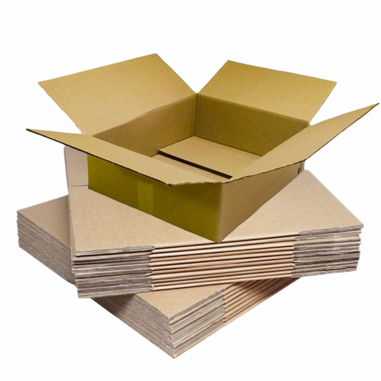 RIS-PACKAGING / TVL2 Single Walled Cardboard Moving Boxes 10/Pack (Recycled) 500mmx400mmx145mm / BOXTVL2SWB