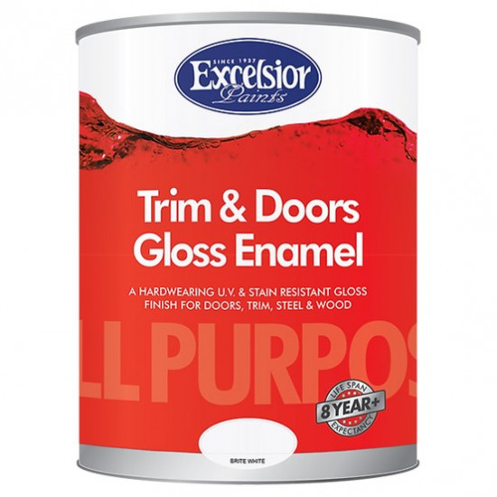 EXCELSIOR PAINT / All Purpose Trim and Doors Gloss Enamel Deep Cream Paint 500ml / APG DC 500ML