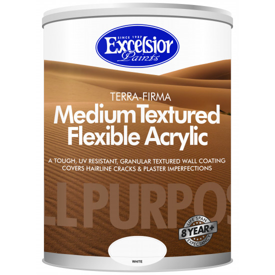 EXCELSIOR PAINT / All Purpose Medium Textures Flexible Acrylic Storm Dust Paint 5ltr / TF SD 5LTR