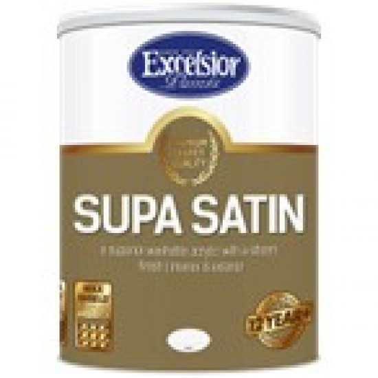 EXCELSIOR PAINT / Premium Range Supa Satin Acrylic White Paint 20ltr / SSX WC 20LTR