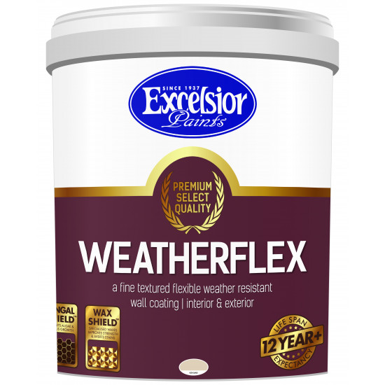 EXCELSIOR PAINT / Premium Range Weatherflex Weather Resistant Acrylic KZN Sand Paint 20ltr / ETX KS 20LTR