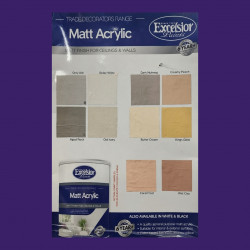 EXCELSIOR PAINT / Trade Decorators Matt Acrylic Old Ivory Paint 5ltr / TDM OI 5LTR EXCELSIOR PAINT / Trade Decorators Matt Acrylic Old Ivory Paint 5ltr / TDM OI 5LTR