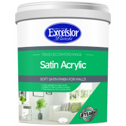 EXCELSIOR PAINT / Trade Decorators Satin Acrylic Atlantic Ripple Paint 5ltr / TDS AR 5LTR EXCELSIOR PAINT / Trade Decorators Satin Acrylic Atlantic Ripple Paint 5ltr / TDS AR 5LTR
