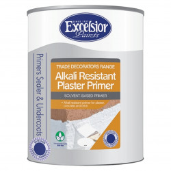 EXCELSIOR PAINT / Trade Decorators Alkali Resistant Solvent-Based Plaster Primer White 5ltr / TD PMPP 5LTR EXCELSIOR PAINT / Trade Decorators Alkali Resistant Solvent-Based Plaster Primer White 5ltr / TD PMPP 5LTR