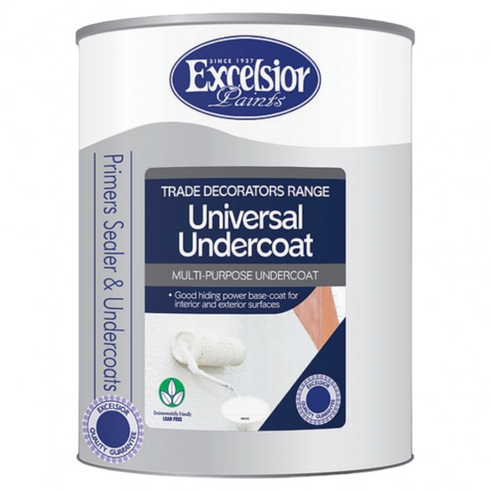 EXCELSIOR PAINT / Trade Decorators Universal Multi-Purpose Undercoat White 20ltr / TD PMUU 20LTR