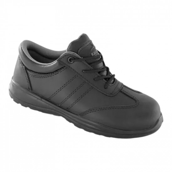 KALIBER / Celeste LO Ladies Lace Up Safety Shoe Black, Size 4 /  SFT010-100204