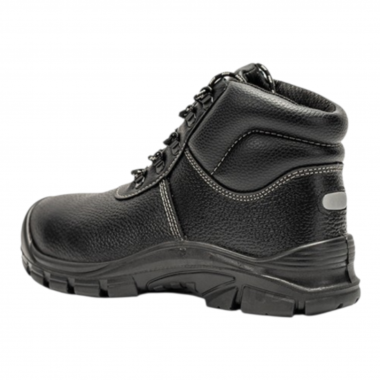 KALIBER / HAWK Full Grain Leather Safety Boot Black, Size 13