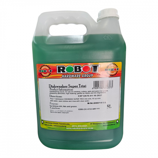 RIS-CLEANING / Super Trixi Dishwashing Liquid 5ltr / KC2/5