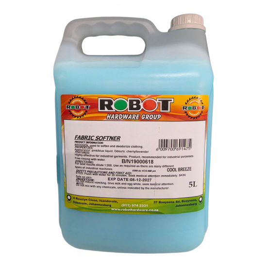 RIS-CLEANING / Fabric Softener, Cool Breeze 5ltr / LC4/BOF/5