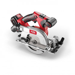 FLEX / Cordless Circular Saw Set, 165MM 18V , Brushless, 2x5.0Ah Batteries, I-Charger, in Carry Case / CS 62 18.0-EC/5.0 SET