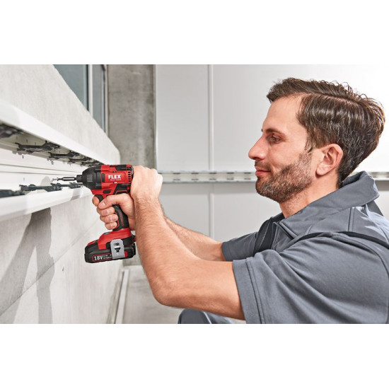 FLEX / Brushless 1/4 Impact Drill Driver 18.0V, Cordless, with 3 Torques in a Carton / ID 1/4 18.0-EC C