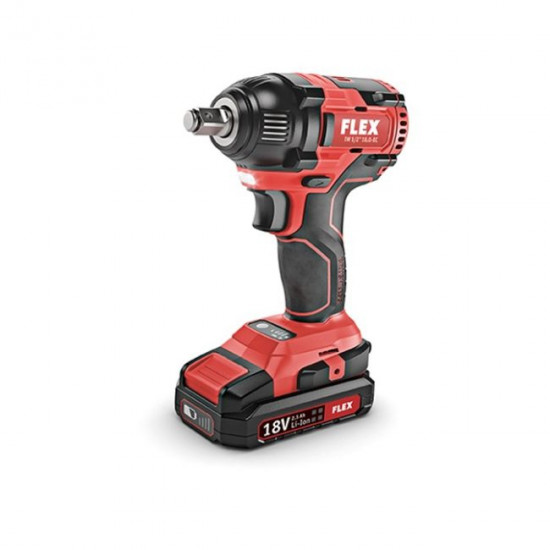 FLEX / 1/2 Impact Wrench Driver, Brushless, 3 Torques, Tool only, in Carry Case / IW 1/2 18.0-EC