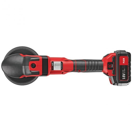 FLEX / Rotary Polisher Set, Cordless 18V, Brushless, 150mm,  c/w 2x5.0Ah Batteries, Intelligent Charger in a L-BOXX / PE 150 18.0-EC SET