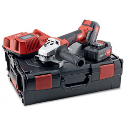 FLEX / Cordless Angle Grinder, 115/125mm, Brushless 18V Set c/w 2x5.0Ah Batteries and Intelligent Charger in a L-Boxx / LB 125 18.0-EC/5.0 Set