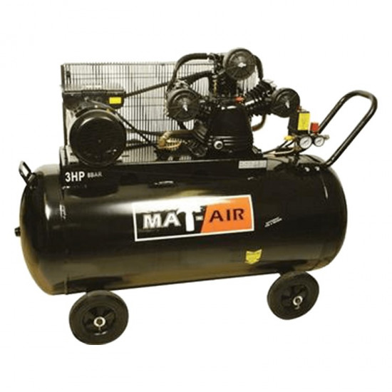 MATAIR Compressor 100 Litre Single Stage 2.2KW 3HP 100L 220v Belt Drive AIR2050 