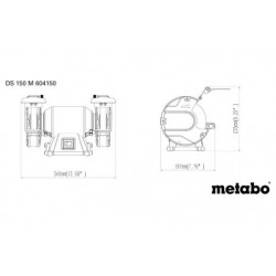 METABO / Bench Grinder 370W 150mm / DS 150 M (604150000) METABO / Bench Grinder 370W 150mm / DS 150 M (604150000)