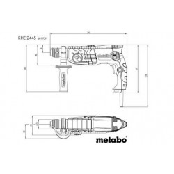 METABO / SDS-Plus Combination Hammer 800W / KHE 2445 (601709500) METABO / SDS-Plus Combination Hammer 800W / KHE 2445 (601709500)