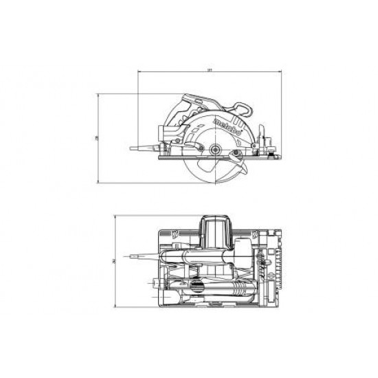 METABO / Circular Saw 1200W 55mm 5600rpm / KS 55 FS (600955500)