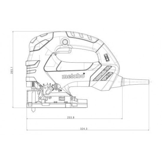 METABO / Jigsaw 750W 140mm / STEB 140 QUICK (601402000)