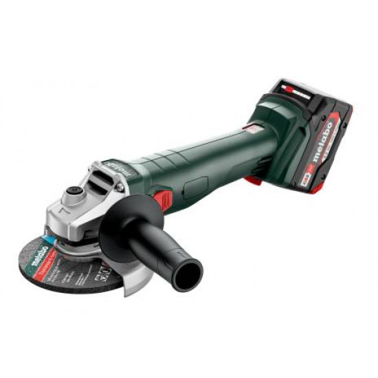 METABO / Cordless Angle Grinder Set 18v, includes Batteries & Charger / W18 L 9-125 QUICK (602249650)