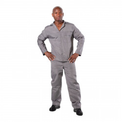 SAFETY-PPE / Polycotton Econo Conti 2-Piece Suit, Grey, Size 30 / 4301030GR SAFETY-PPE / Polycotton Econo Conti 2-Piece Suit, Grey, Size 30 / 4301030GR