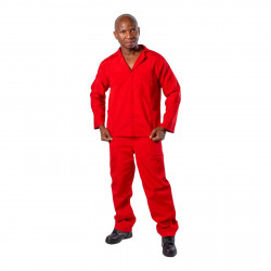 SAFETY-PPE / Polycotton Econo Conti 2-Piece Suit, Red, Size 30 / 4301030RD SAFETY-PPE / Polycotton Econo Conti 2-Piece Suit, Red, Size 30 / 4301030RD