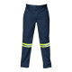 SAFETY-PPE / Premium J54 100% Cotton Conti Suit, Navy Blue, Trousers, Reflective Tape, Size 44 / 20012NBRT44