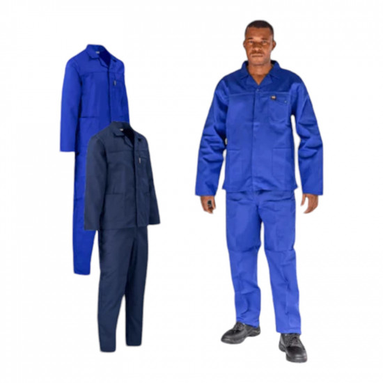 SAFETY-PPE / Premium J54 100% Cotton Conti Suit, Royal Blue, Trousers, Size 34 / 20015RBT34