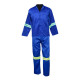 SAFETY-PPE / Premium J54 100% Cotton Conti Suit, Royal Blue, Trousers, Reflective Tape, Size 34 / 20015RBRT34