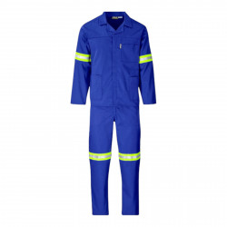 SAFETY-PPE / Polycotton Econo Conti 2-Piece Suit, Reflective Tape, Royal Blue, Size 32 / 43010REF32RB SAFETY-PPE / Polycotton Econo Conti 2-Piece Suit, Reflective Tape, Royal Blue, Size 32 / 43010REF32RB