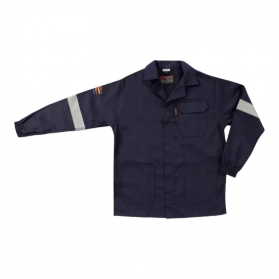 SAFETY-PPE / Continental D59 Blaze Navy Blue Jacket, Flame Retardant & Acid Resistant, Size 54 / 41080NV54
