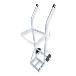 RIS-TROLLEYS / Single Heavy Duty Gas Cylinder Bottle Welding Trolley
