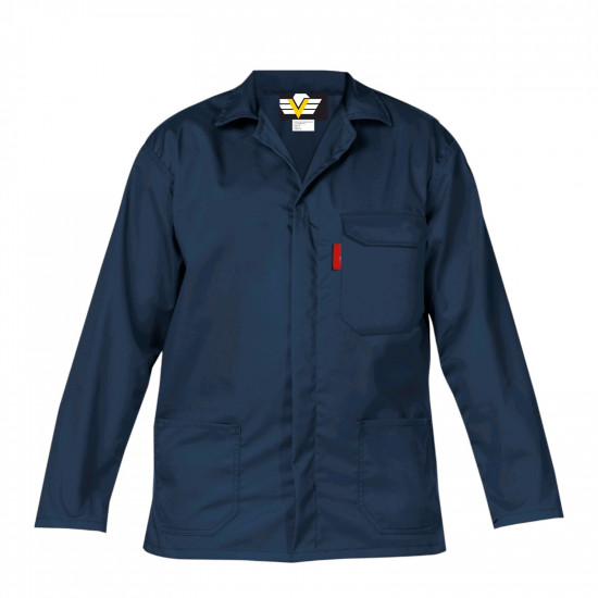 SAFETY-PPE / Premium J54 100% Cotton Conti Suit, Navy Blue, Jacket, Size 34 / 20012NBJ34