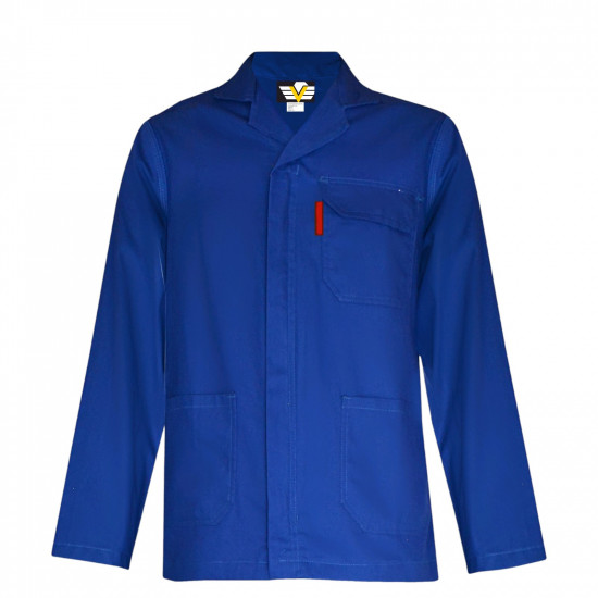 SAFETY-PPE / Premium J54 100% Cotton Conti Suit, Royal Blue, Jacket, Size 32 / 20015RBJ32