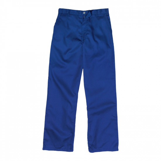 SAFETY-PPE / Premium J54 100% Cotton Conti Suit, Royal Blue, Trousers, Size 34 / 20015RBT34