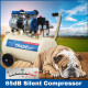 TRADEair / 50L Silent Oil Free Multi Cylinder Compressor, 1.8Kw, Direct Drive 2.5HP / MCFRC252