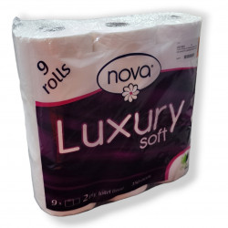 RIS-CLEANING / Nova Virgin Luxury Soft Toilet Paper 2Ply 9 Rolls 