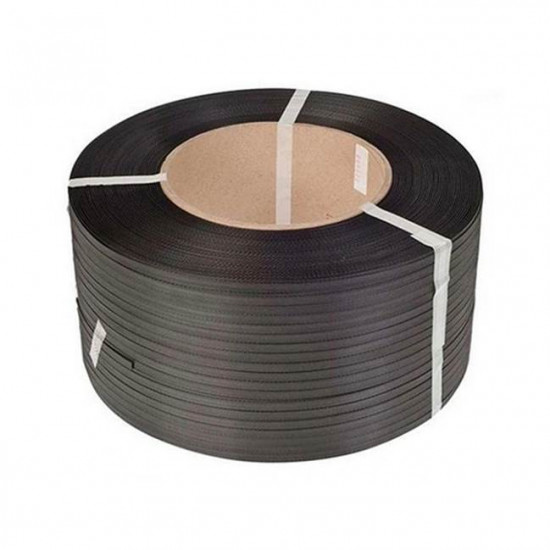 RIS-PACKAGING / Polypropylene Hand Strapping Heavy Duty 15mmx1000m Black (+/- 215kg) / PPB15-1000HD