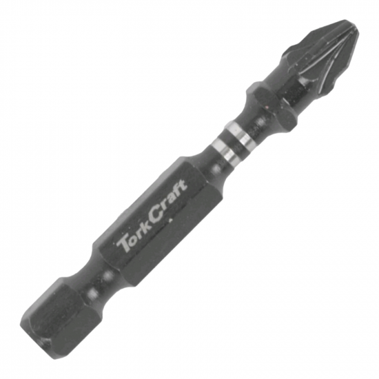 TORK CRAFT Impact Pozi.1 X 50mm Power Bit 2/card Pz1