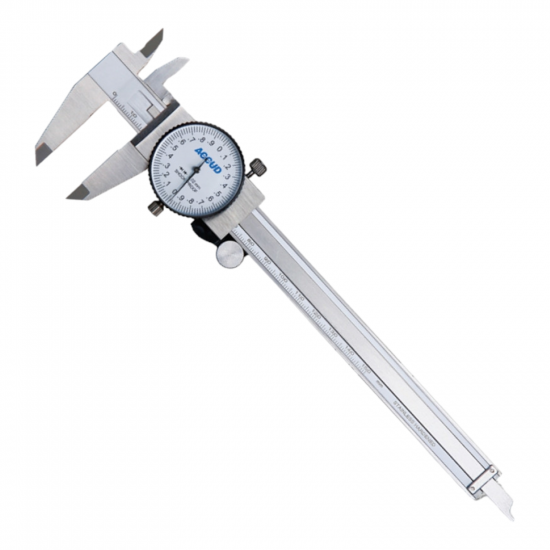 ACCUD Dial Caliper 300mm 0.04mm Acc. 0.02mm Grad. S/steel Shockproof