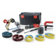 FLEX / Burnishing Machine and Pipe Belt Sander Trinoflex Set / BSE 14 3 INOX SET