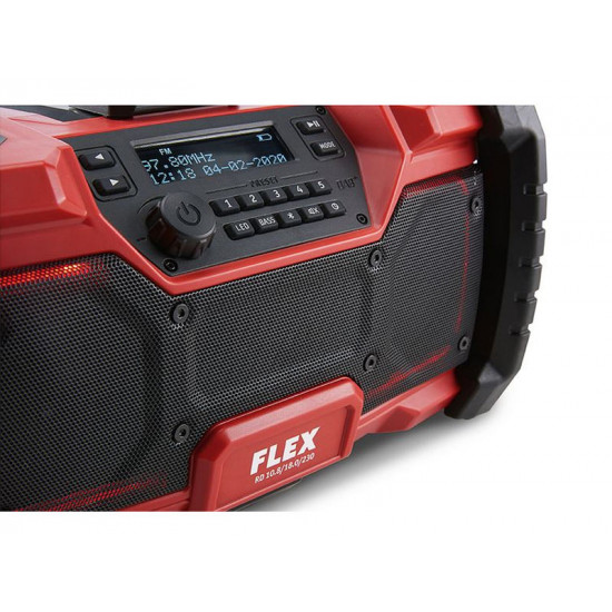 FLEX / Digital Cordless Radio 10.8 / 18.0V for the Construction Site / RD 10.8/18.0/230