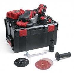 FLEX / Cordless SUPRAFLEX 18V, Brushless Set for Painted Surfaces, Wood, Stone and Metal, Includes 2x5.0Ah Batteries and Intelligent Charger in a L-BOXX / SE 125 18.0-EC/5.0 Set  FLEX / Cordless SUPRAFLEX 18V, Brushless Set for Painted Surfaces, Wood, Stone and Metal, Includes 2x5.0Ah Batteries and Intelligent Charger in a L-BOXX / SE 125 18.0-EC/5.0 Set