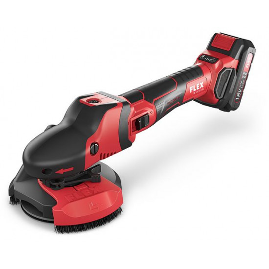 FLEX / Cordless SUPRAFLEX 18V, Brushless Set for Painted Surfaces, Wood, Stone and Metal, Includes 2x5.0Ah Batteries and Intelligent Charger in a L-BOXX / SE 125 18.0-EC/5.0 Set 