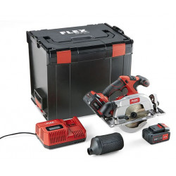 FLEX / Cordless Circular Saw Set, 165MM 18V , Brushless, 2x5.0Ah Batteries, I-Charger, in Carry Case / CS 62 18.0-EC/5.0 SET FLEX / Cordless Circular Saw Set, 165MM 18V , Brushless, 2x5.0Ah Batteries, I-Charger, in Carry Case / CS 62 18.0-EC/5.0 SET