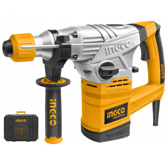 INGCO / Rotary Hammer 1500w SDS + Chuck System, including 3x Drill Bits and 2x Chisel Bits / RH150028