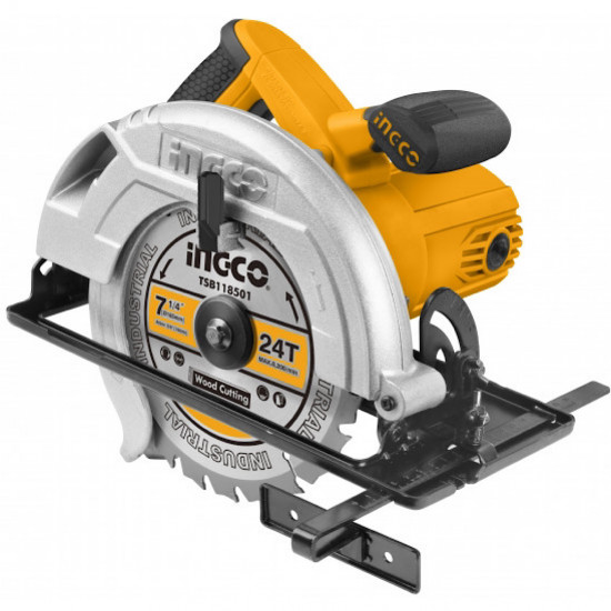 INGCO / Circular Saw 1400 Watt, 185mm, includes 1pc 140mm Blade & 1 Set Carbon Brushes / CS18528