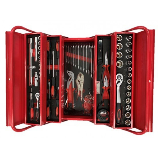 TONI / 88 Piece Tool Box, 5 Drawer Canter Lever Tool Kit, 2 Handles / SK88 