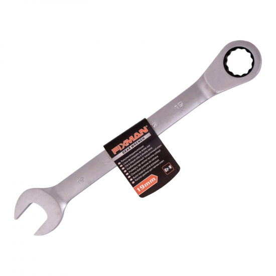 FIXMAN COMBINATION RATCHETING WRENCH 19MM