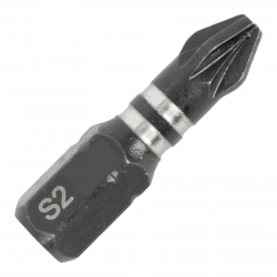TORK CRAFT Impact Pozi.1 X 25mm Ins.bit 2/card Pz1 TORK CRAFT Impact Pozi.1 X 25mm Ins.bit 2/card Pz1